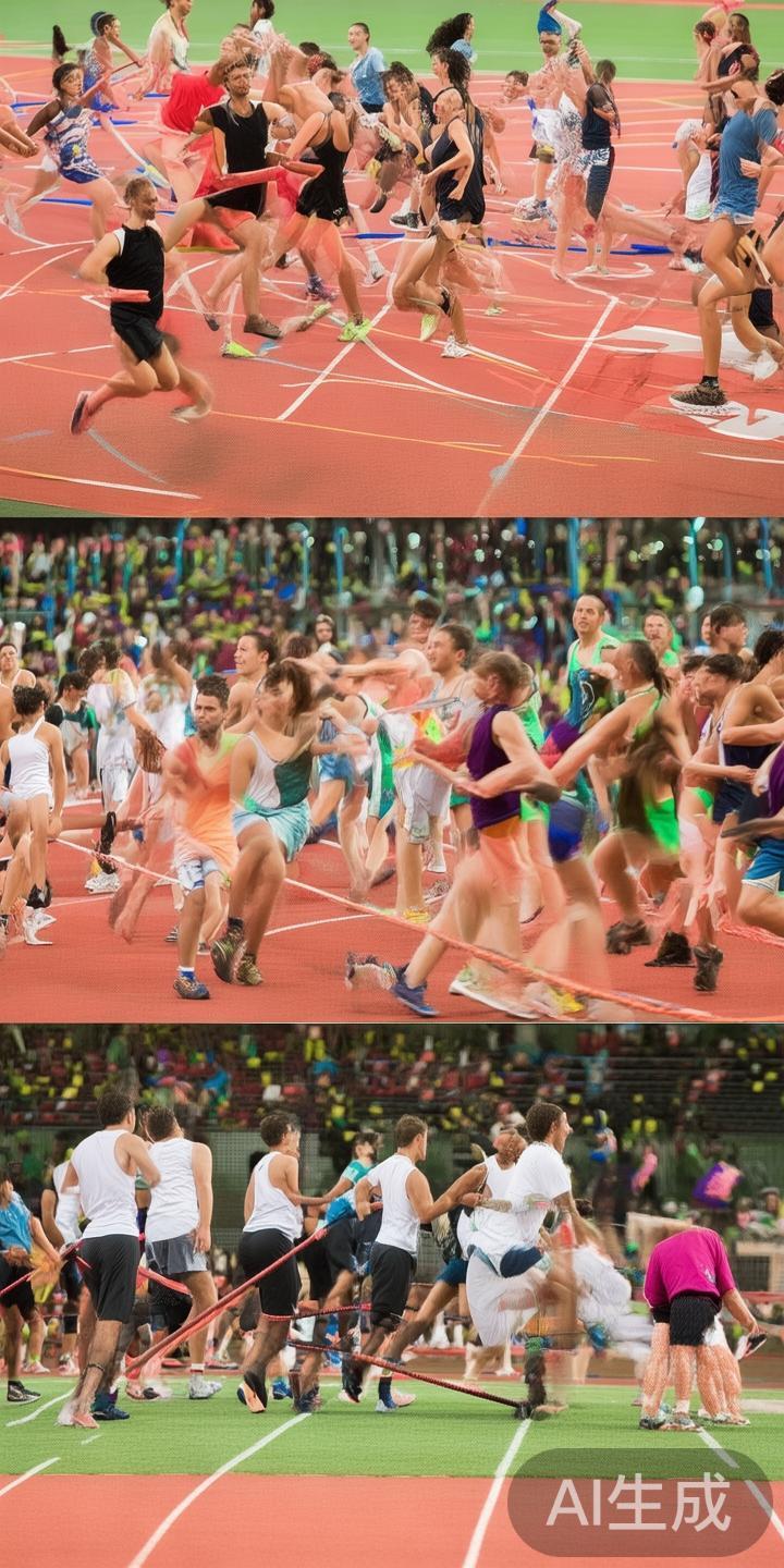 体育活动，如接力赛、团队篮球、拔河比赛等，具有显著